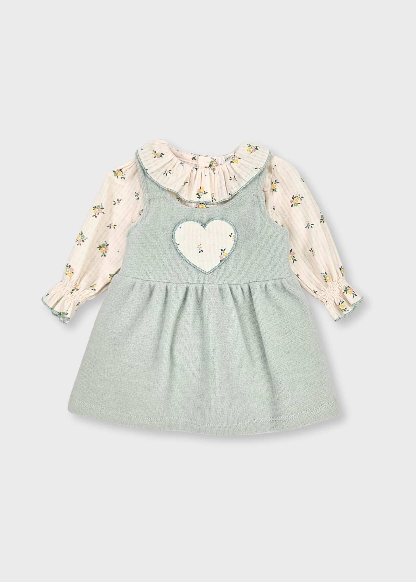 Conjunto Vestido e Camisola Floral