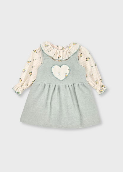 Conjunto Vestido e Camisola Floral