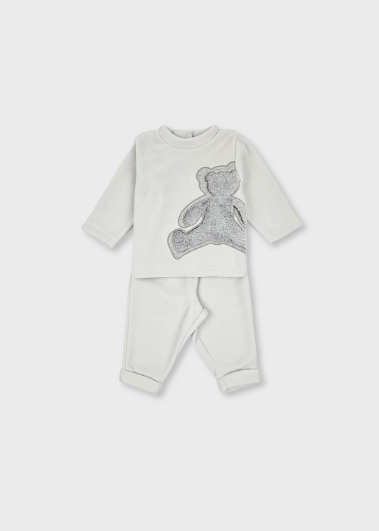 Conjunto cardado cinzento