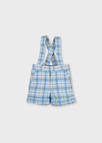 Calção com alças para bebe menino