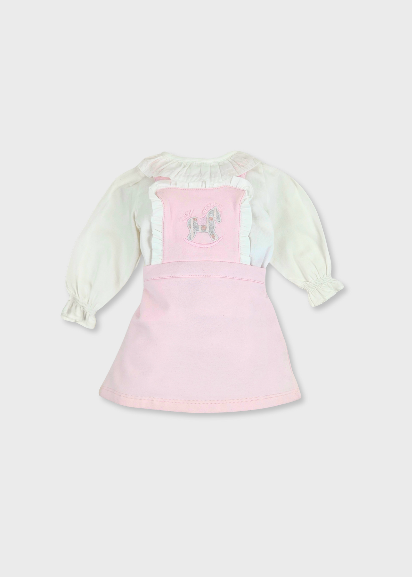 Conjunto de Vestido e Camisa de bebé