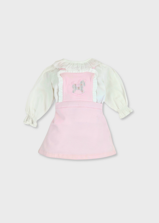 Conjunto de Vestido e Camisa de bebé