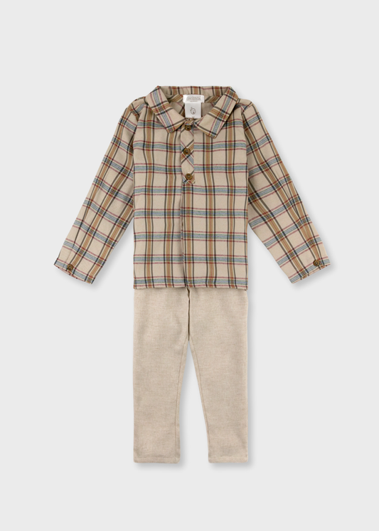Conjunto xadrez castanho