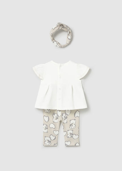 Conjunto t-shirt e calça recém nascida mayoral