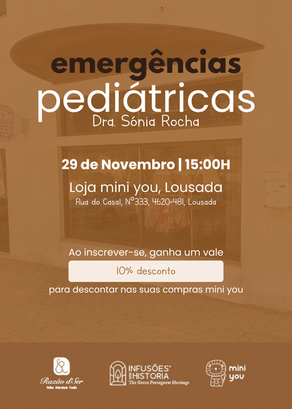 Bilhete: Emergências pediátricas + Apresentação do Livro “A Menina Natal”