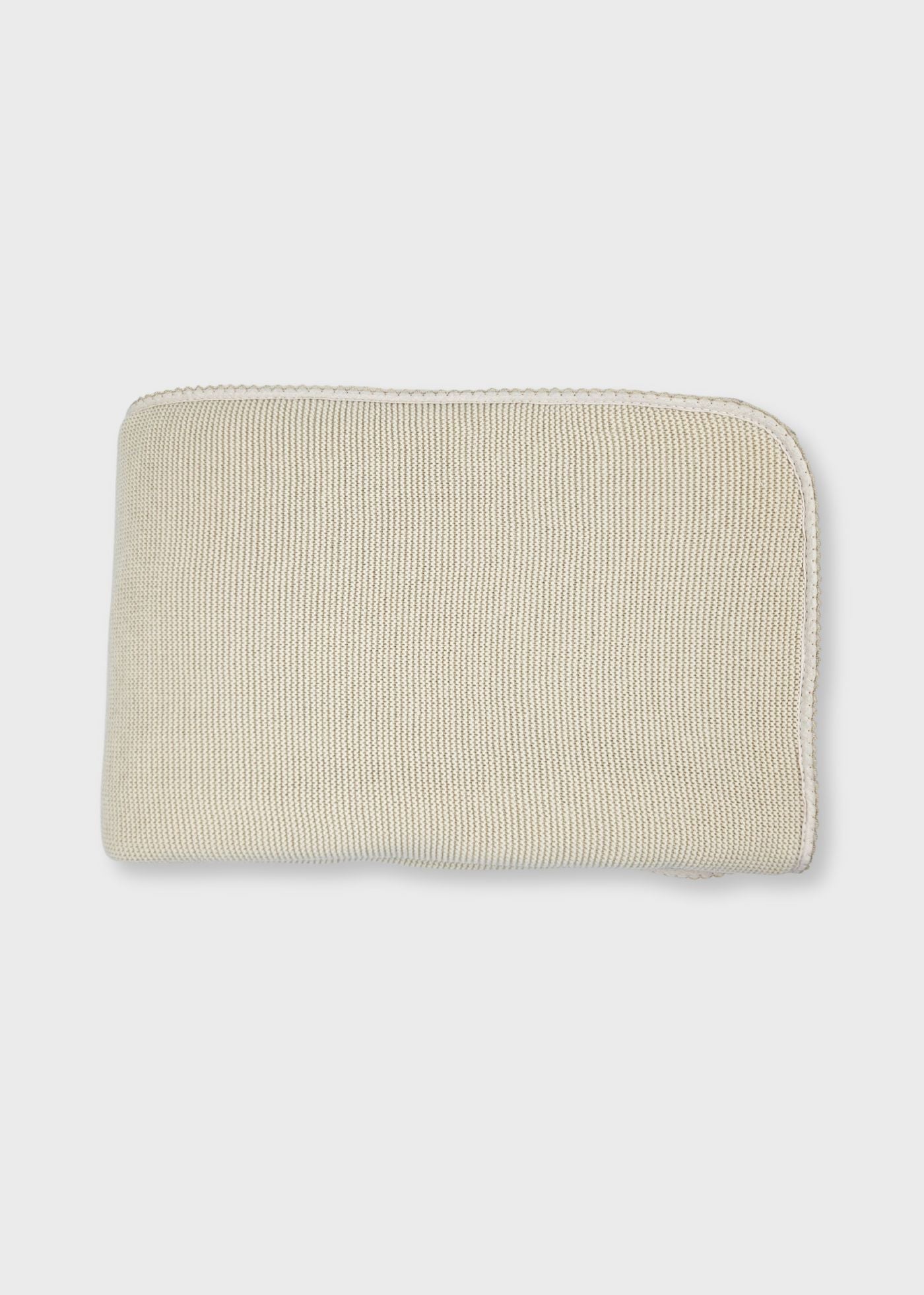 Manta cardada de bebé-bege