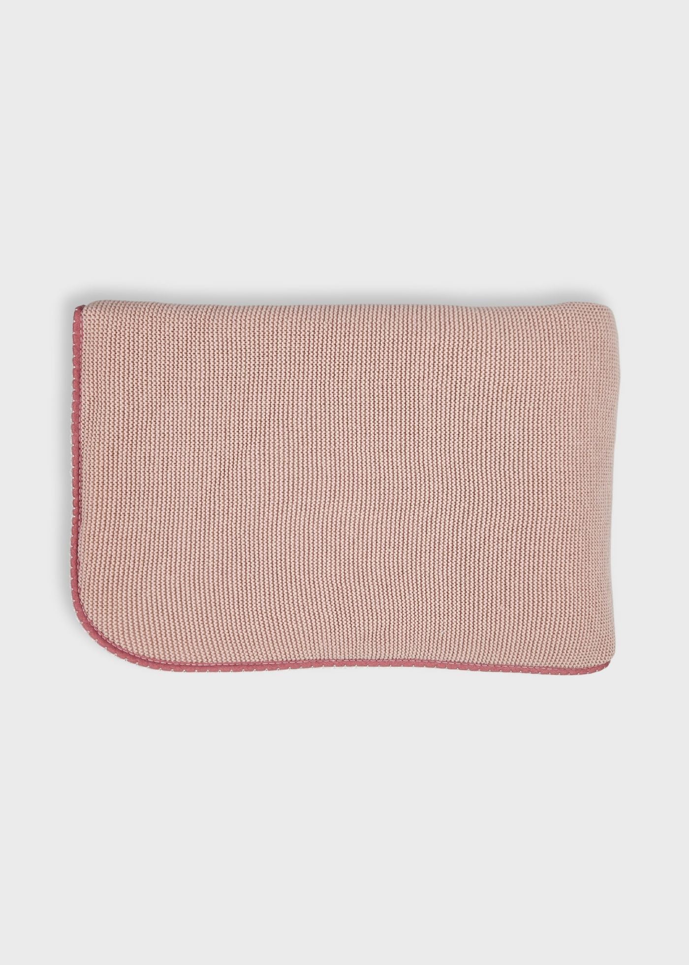 Manta cardada de bebé - rosa velho