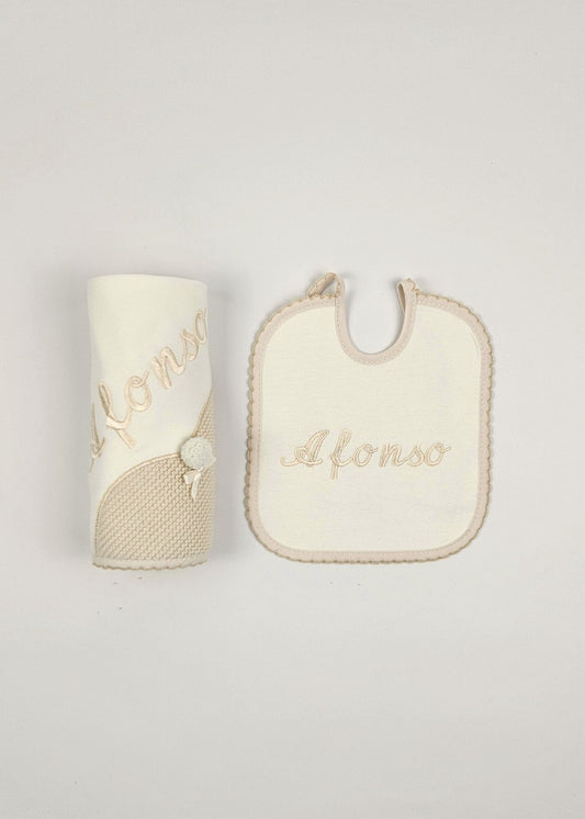 Pack Bordado Fralda e Babete