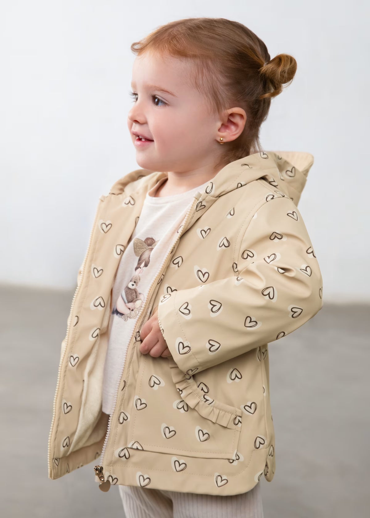 Parka castanha de menina, mayoral