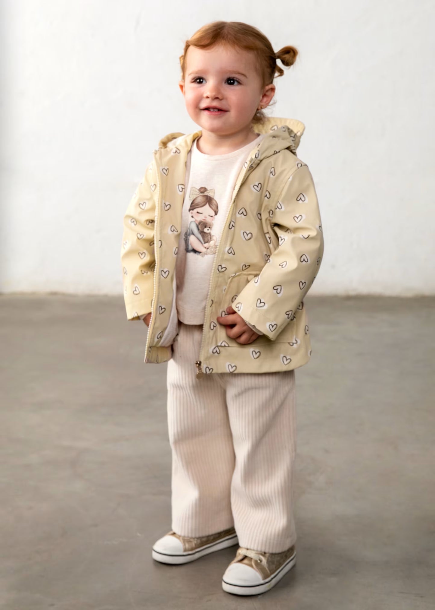 Parka castanha de menina, mayoral