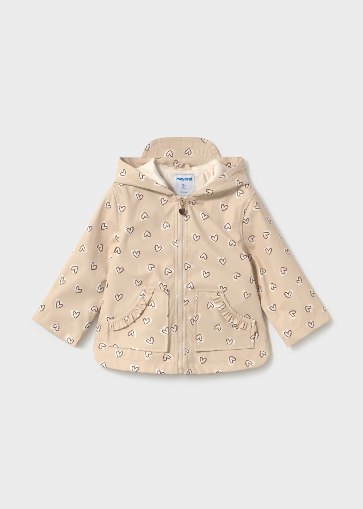 Parka castanha de menina, mayoral
