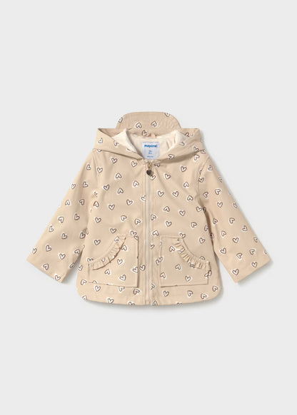 Parka castanha de menina, mayoral