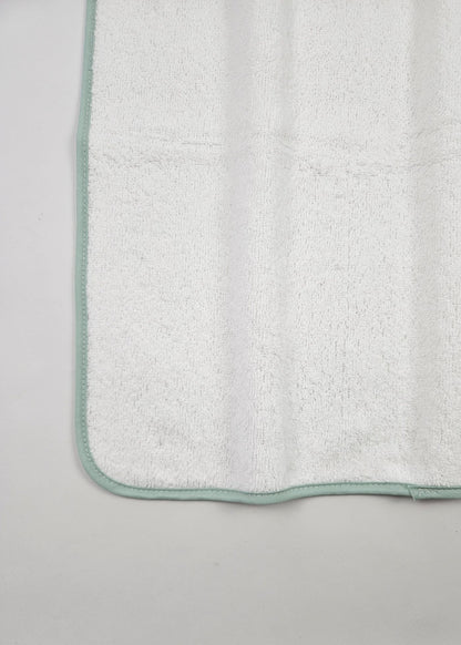 Toalha de banho de bebé em algodão, verde