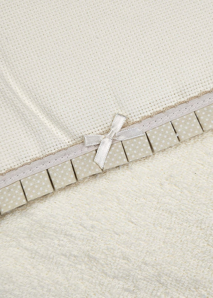 Toalha de banho bege para bebé