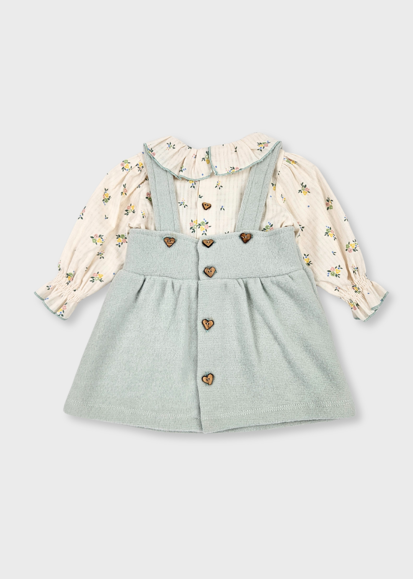 Conjunto Vestido e Camisola Floral