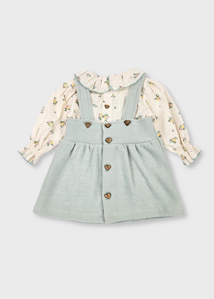 Conjunto Vestido e Camisola Floral
