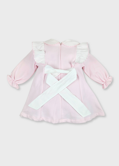 Vestido Cardado Cor de Rosa