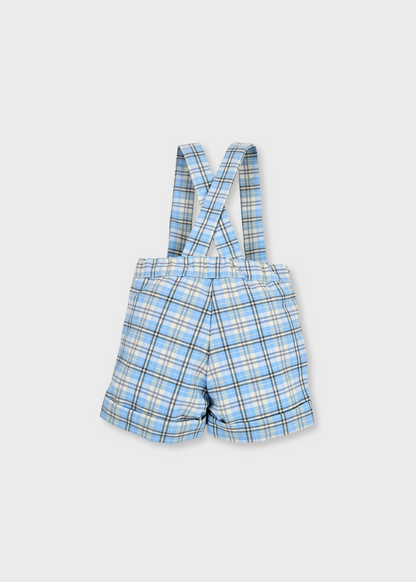 Calção com alças para bebe menino