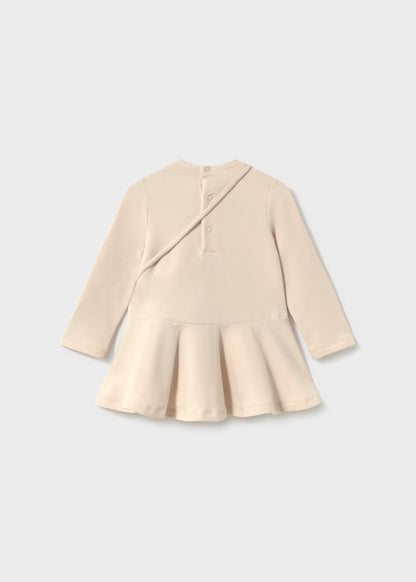 Vestido combinado com bolso ursinho, mayoral